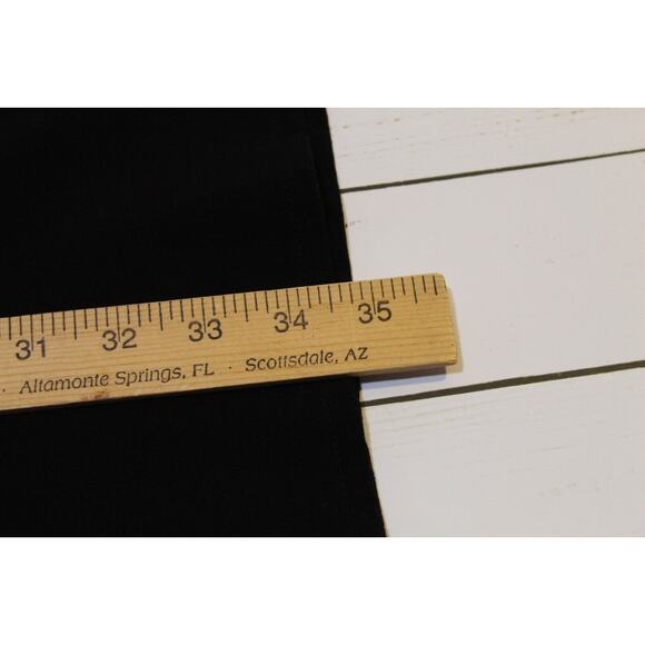 Cabi Women's 14 Black A-Line Midi Skirt Zip Eye Hook Closure - Picture 11 of 13